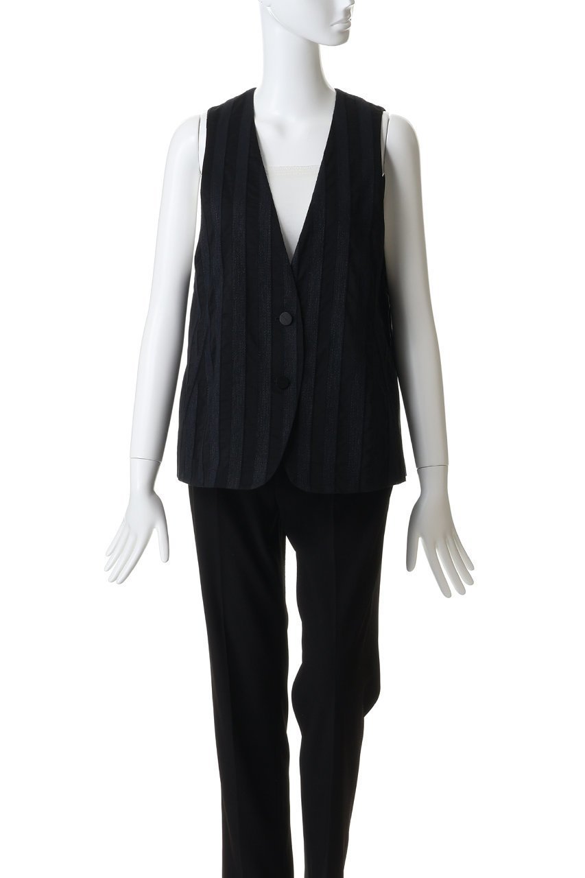 【ドメル/DOMELLE】のシアー ストライプ ベスト 人気、トレンドファッション・服の通販 founy(ファニー) 　ファッション　Fashion　レディースファッション　Fashion for Women　アウター　Coat / Outerwear Collection　レディースジャケット・軽アウター　Jackets　2026年　2026　おすすめ　Recommended / Our Picks　シアー　Sheer, See-Through　ショート　Short, Short Length　ジャケット　Jacket, Outerwear　ストライプ　Stripe, Striped Pattern　セットアップ　Set-Up, Coordinated Outfit　ベスト　Vest, Waistcoat　マニッシュ　Mannish, Boyish　夏　Summer　春　Spring　S/S・春夏　SS, Spring/Summer, Warm Season　other-2|ID: prp329100004851247 ipo3291000000035575996