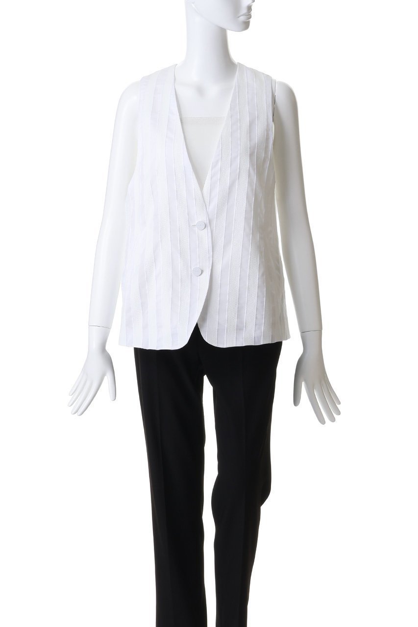 【ドメル/DOMELLE】のシアー ストライプ ベスト 人気、トレンドファッション・服の通販 founy(ファニー) ファッション Fashion レディースファッション Fashion for Women アウター Coat / Outerwear Collection レディースジャケット・軽アウター Jackets おすすめ Recommended / Our Picks シアー Sheer, See-Through ショート Short, Short Length ジャケット Jacket, Outerwear ストライプ Stripe, Striped Pattern セットアップ Set-Up, Coordinated Outfit ベスト Vest, Waistcoat マニッシュ Mannish, Boyish 夏 Summer 新作・新入荷 New Arrivals / New In other-2|ID: prp329100004851247 ipo3291000000036196444