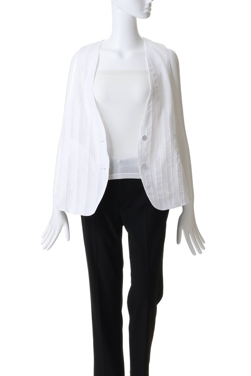 【ドメル/DOMELLE】のシアー ストライプ ベスト 人気、トレンドファッション・服の通販 founy(ファニー) ファッション Fashion レディースファッション Fashion for Women アウター Coat / Outerwear Collection レディースジャケット・軽アウター Jackets おすすめ Recommended / Our Picks シアー Sheer, See-Through ショート Short, Short Length ジャケット Jacket, Outerwear ストライプ Stripe, Striped Pattern セットアップ Set-Up, Coordinated Outfit ベスト Vest, Waistcoat マニッシュ Mannish, Boyish 夏 Summer 新作・新入荷 New Arrivals / New In other-7|ID: prp329100004851247 ipo3291000000036196454