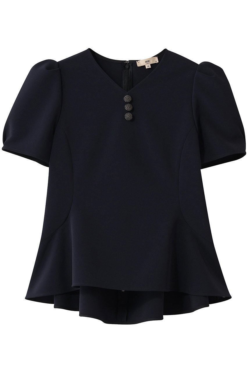 【エムダブリュー/MW】のトリアセテート (NS) Vネック ブラウス 人気、トレンドファッション・服の通販 founy(ファニー) 　ファッション　Fashion　レディースファッション　Fashion for Women　トップス・カットソー　Cut & Sew Tops　シャツ・ブラウス・オフィスカジュアル　Elegant Blouses & Button-Ups　Vネックトップス　V-Neck Tops / V-Cut Neckline Shirts　ショート　Short, Short Length　スリム　Slim, Slim Fit　スリーブ　Sleeve, Long Sleeve / Short Sleeve　テーパード　Tapered, Tapered Pants　バランス　Balance, Style Balance　フォルム　Silhouette, Form　フレア　Flare, Flared　エレガント 上品　Elegant　新作・新入荷　New Arrivals / New In　 other-1|ID: prp329100004851252 ipo3291000000035576052