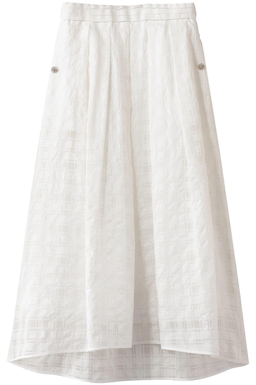 【エムダブリュー/MW】のコットンシルク チェック スカート 人気、トレンドファッション・服の通販 founy(ファニー) 　ファッション　Fashion　レディースファッション　Fashion for Women　スカート　Skirts　ロングスカート　Long Skirts / Maxi & Midi Skirts　シルク　Silk, 100% Silk　チェック　Check, Plaid, Tartan　フレア　Flare, Flared　ロング　Long, Long-Length　エレガント 上品　Elegant　新作・新入荷　New Arrivals / New In　 other-1|ID: prp329100004851254 ipo3291000000035576080