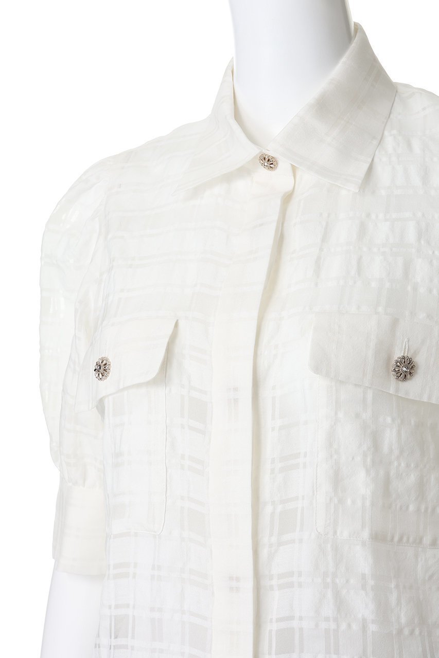 【エムダブリュー/MW】のコットンシルク チェック ブラウス 人気、トレンドファッション・服の通販 founy(ファニー) ファッション Fashion レディースファッション Fashion for Women トップス・カットソー Cut & Sew Tops シャツ・ブラウス・オフィスカジュアル Elegant Blouses & Button-Ups ショート Short, Short Length シルク Silk, 100% Silk スリーブ Sleeve, Long Sleeve / Short Sleeve チェック Check, Plaid, Tartan バランス Balance, Style Balance フレア Flare, Flared other-5|ID: prp329100004851255 ipo3291000000036163399