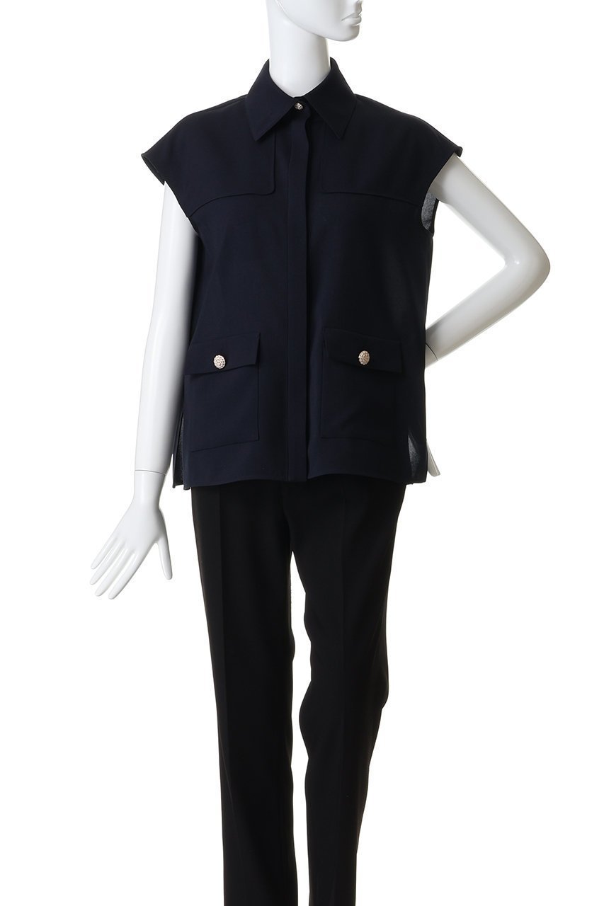 【エムダブリュー/MW】のトリアセテート(D) スリーブレス ブラウス 人気、トレンドファッション・服の通販 founy(ファニー) 　ファッション　Fashion　レディースファッション　Fashion for Women　トップス・カットソー　Cut & Sew Tops　キャミソール&ノースリーブ　Camisoles & Sleeveless Tops　シャツ・ブラウス・オフィスカジュアル　Elegant Blouses & Button-Ups　イレギュラー　Irregular Design　インナー　Innerwear　ジャケット　Jacket, Outerwear　スリーブ　Sleeve, Long Sleeve / Short Sleeve　ノースリーブ　Sleeveless, No-Sleeve　ボトム　Bottoms, Lower Wear　モダン　Modern, Contemporary　リュクス　Luxury, Elegant, High-End, Chic　エレガント 上品　Elegant　夏　Summer　定番　Standard, Basic Item　新作・新入荷　New Arrivals / New In　other-2|ID: prp329100004851259 ipo3291000000035576156