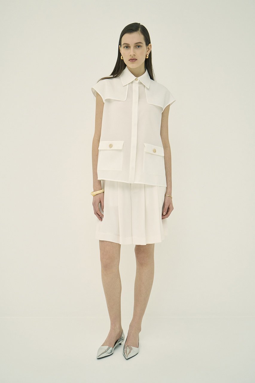 【エムダブリュー/MW】のトリアセテート (D) スリーブレス ブラウス 人気、トレンドファッション・服の通販 founy(ファニー) 　ファッション　Fashion　レディースファッション　Fashion for Women　トップス・カットソー　Cut & Sew Tops　キャミソール&ノースリーブ　Camisoles & Sleeveless Tops　シャツ・ブラウス・オフィスカジュアル　Elegant Blouses & Button-Ups　2026年　2026　イレギュラー　Irregular Design　インナー　Innerwear　ジャケット　Jacket, Outerwear　スリーブ　Sleeve, Long Sleeve / Short Sleeve　ノースリーブ　Sleeveless, No-Sleeve　ボトム　Bottoms, Lower Wear　モダン　Modern, Contemporary　リュクス　Luxury, Elegant, High-End, Chic　エレガント 上品　Elegant　夏　Summer　定番　Standard, Basic Item　春　Spring　S/S・春夏　SS, Spring/Summer, Warm Season　other-6|ID: prp329100004851259 ipo3291000000035640687