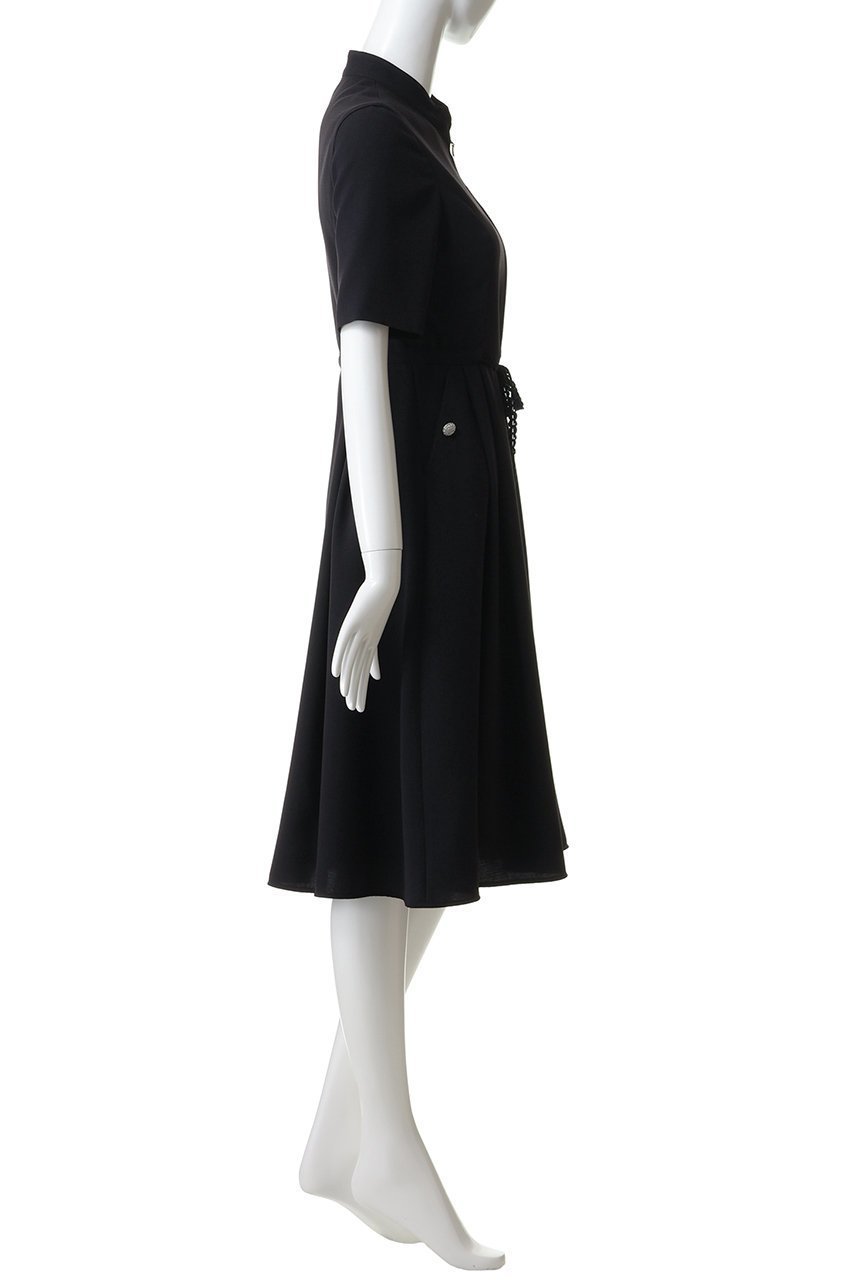 【エムダブリュー/MW】のトリアセテート(J) スタンド カラー ジップ ドレス 人気、トレンドファッション・服の通販 founy(ファニー) 　ファッション　Fashion　レディースファッション　Fashion for Women　ワンピース　Dresses　フォーマル・パーティードレス・結婚式用ドレス　Elegant & Casual Dresses　チュニック　Tunic Tops & Dresses　ジップ　Zip, Zipper　スタンド　Stand Collar, Upright Stand　チュニック　Tunic, Long Top　ドレス　Dress, One-Piece　バランス　Balance, Style Balance　フォルム　Silhouette, Form　フォーマル　Formal, Dressy　フロント　Front, Front Design　リボン　Ribbon, Bow　ロング　Long, Long-Length　エレガント 上品　Elegant　other-3|ID: prp329100004851263 ipo3291000000036163443