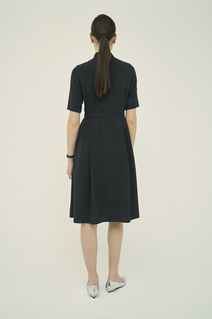 【エムダブリュー/MW】のトリアセテート(J) スタンド カラー ジップ ドレス 人気、トレンドファッション・服の通販 founy(ファニー) 　ファッション　Fashion　レディースファッション　Fashion for Women　ワンピース　Dresses　フォーマル・パーティードレス・結婚式用ドレス　Elegant & Casual Dresses　チュニック　Tunic Tops & Dresses　ジップ　Zip, Zipper　スタンド　Stand Collar, Upright Stand　チュニック　Tunic, Long Top　ドレス　Dress, One-Piece　バランス　Balance, Style Balance　フォルム　Silhouette, Form　フォーマル　Formal, Dressy　フロント　Front, Front Design　リボン　Ribbon, Bow　ロング　Long, Long-Length　エレガント 上品　Elegant　other-7|ID: prp329100004851263 ipo3291000000036163454