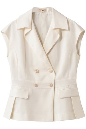 【エムダブリュー/MW】のトリアセテート (NL) ノースリーブ ダブル ジャケット 人気、トレンドファッション・服の通販 founy(ファニー) ファッション Fashion レディースファッション Fashion for Women アウター Coat / Outerwear Collection レディースジャケット・軽アウター Jackets インナー Innerwear カットソー Cut and Sewn Top ジャケット Jacket, Outerwear セットアップ Set-Up, Coordinated Outfit ダブル Double, Double-Breasted ドレープ Drape, Draping Fabric ノースリーブ Sleeveless, No-Sleeve ベスト Vest, Waistcoat リネン Linen, Linen Fabric エレガント 上品 Elegant 夏 Summer 新作・新入荷 New Arrivals / New In 春 Spring S/S・春夏 SS, Spring/Summer, Warm Season |ID:prp329100004851264