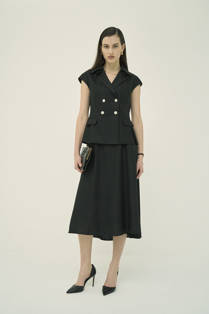 【エムダブリュー/MW】のトリアセテート (NL) ノースリーブ ダブル ジャケット 人気、トレンドファッション・服の通販 founy(ファニー) 　ファッション　Fashion　レディースファッション　Fashion for Women　アウター　Coat / Outerwear Collection　レディースジャケット・軽アウター　Jackets　インナー　Innerwear　カットソー　Cut and Sewn Top　ジャケット　Jacket, Outerwear　セットアップ　Set-Up, Coordinated Outfit　ダブル　Double, Double-Breasted　ドレープ　Drape, Draping Fabric　ノースリーブ　Sleeveless, No-Sleeve　ベスト　Vest, Waistcoat　リネン　Linen, Linen Fabric　エレガント 上品　Elegant　夏　Summer　新作・新入荷　New Arrivals / New In　春　Spring　S/S・春夏　SS, Spring/Summer, Warm Season　other-8|ID: prp329100004851264 ipo3291000000035576234