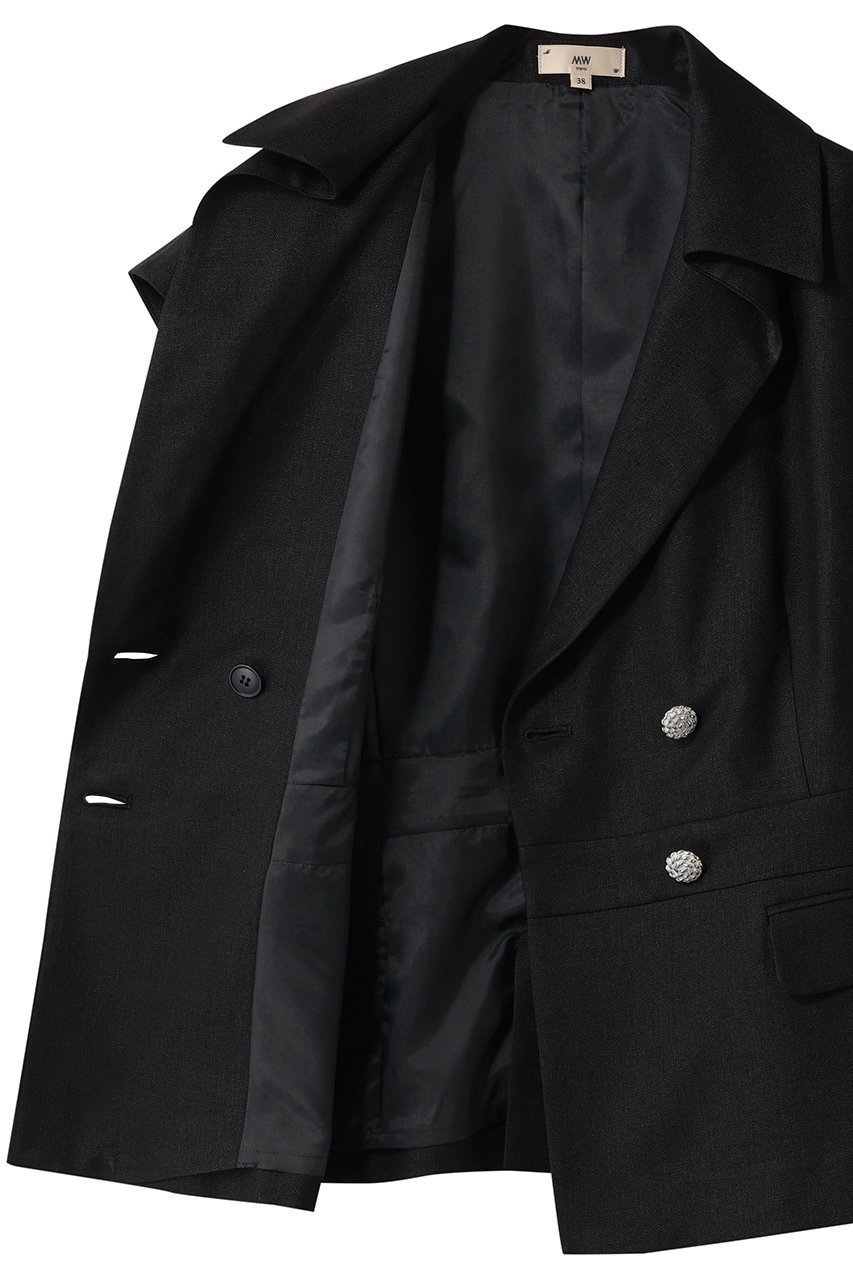 【エムダブリュー/MW】のトリアセテート(NL) ノースリーブ ダブル ジャケット 人気、トレンドファッション・服の通販 founy(ファニー) 　ファッション　Fashion　レディースファッション　Fashion for Women　アウター　Coat / Outerwear Collection　レディースジャケット・軽アウター　Jackets　インナー　Innerwear　カットソー　Cut and Sewn Top　ジャケット　Jacket, Outerwear　セットアップ　Set-Up, Coordinated Outfit　ダブル　Double, Double-Breasted　ドレープ　Drape, Draping Fabric　ノースリーブ　Sleeveless, No-Sleeve　ベスト　Vest, Waistcoat　リネン　Linen, Linen Fabric　エレガント 上品　Elegant　夏　Summer　新作・新入荷　New Arrivals / New In　春　Spring　S/S・春夏　SS, Spring/Summer, Warm Season　other-6|ID: prp329100004851264 ipo3291000000036163467