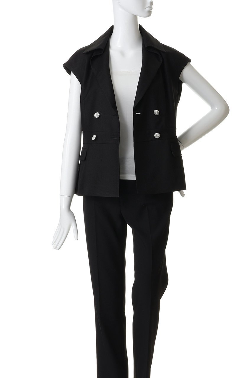 【エムダブリュー/MW】のトリアセテート(NL) ノースリーブ ダブル ジャケット 人気、トレンドファッション・服の通販 founy(ファニー) 　ファッション　Fashion　レディースファッション　Fashion for Women　アウター　Coat / Outerwear Collection　レディースジャケット・軽アウター　Jackets　インナー　Innerwear　カットソー　Cut and Sewn Top　ジャケット　Jacket, Outerwear　セットアップ　Set-Up, Coordinated Outfit　ダブル　Double, Double-Breasted　ドレープ　Drape, Draping Fabric　ノースリーブ　Sleeveless, No-Sleeve　ベスト　Vest, Waistcoat　リネン　Linen, Linen Fabric　エレガント 上品　Elegant　夏　Summer　新作・新入荷　New Arrivals / New In　春　Spring　S/S・春夏　SS, Spring/Summer, Warm Season　other-7|ID: prp329100004851264 ipo3291000000036163470