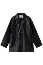 【ミディウミソリッド/MIDIUMISOLID】のsynthetic leather over size blouson ブルゾン black|ID: prp329100004851273 ipo3291000000035955879