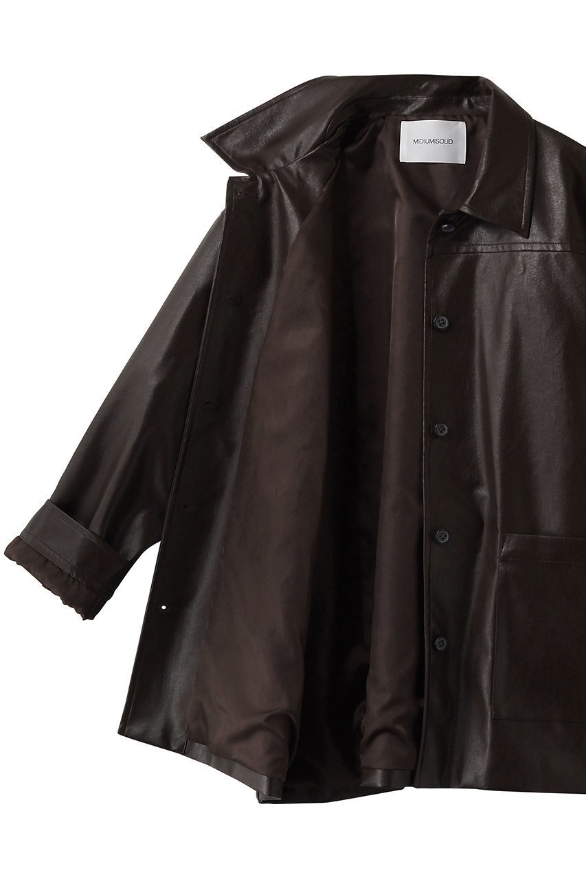 【ミディウミソリッド/MIDIUMISOLID】のsynthetic leather over size blouson ブルゾン 人気、トレンドファッション・服の通販 founy(ファニー) ファッション Fashion レディースファッション Fashion for Women アウター Coat / Outerwear Collection レディースジャケット・軽アウター Jackets ブルゾンジャケット・スポーティアウター Blouson Jackets エレガント 上品 Elegant クール Cool, Chic シンプル Simple, Minimal ジャケット Jacket, Outerwear トレンド Trend, Trending Now フェミニン Feminine, Girly ブルゾン Blouson, Bomber Jacket other-6|ID: prp329100004851273 ipo3291000000036075520