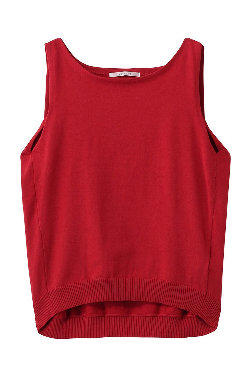 【ミディウミソリッド/MIDIUMISOLID】のtuck N/S wide vest ベスト インテリア・キッズ・メンズ・レディースファッション・服の通販 founy(ファウニー) 　ファッション　Fashion　レディースファッション　Fashion for Women　トップス・カットソー　Cut & Sew Tops　ニット　Knit Tops & Sweaters　ベスト&ジレ / 重ね着スタイル　Vests & Gilets　カジュアルプルオーバー・ニットトップス　Pullovers & Knit Tops / Casual Pullovers　インナー　Innerwear　ジャケット　Jacket, Outerwear　スリーブ　Sleeve, Long Sleeve / Short Sleeve　ベスト　Vest, Waistcoat　エレガント 上品　Elegant　夏　Summer　red|ID: prp329100004851274 ipo3291000000036519710