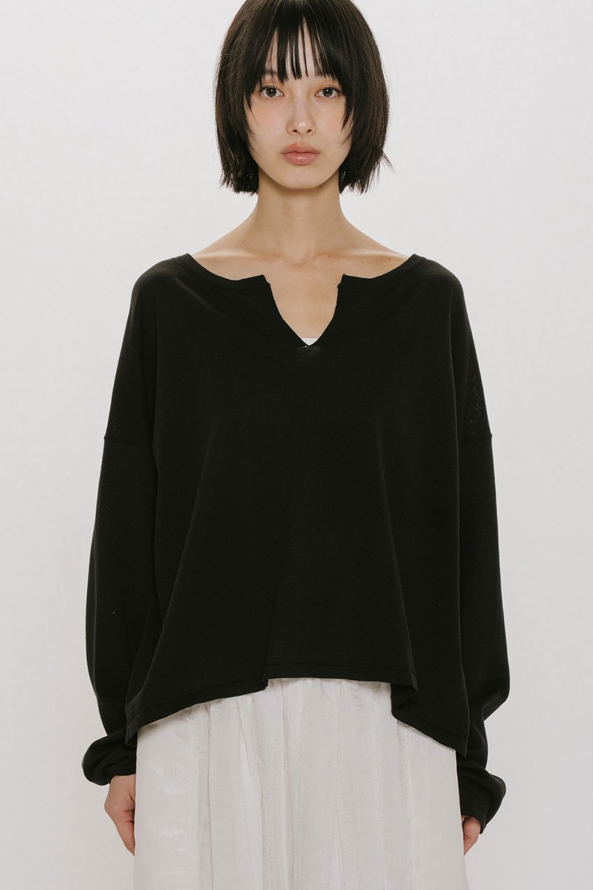 【ミディウミソリッド/MIDIUMISOLID】のskipper wide P/O プルオーバー 大人の最旬トレンドファッション＆コーディネート founy(ファウニー) 　ファッション　Fashion　レディースファッション　Fashion for Women　トップス・カットソー　Cut & Sew Tops　ニット　Knit Tops & Sweaters　カジュアルプルオーバー・ニットトップス　Pullovers & Knit Tops / Casual Pullovers　スリット　Slit, Slit Detail　ハイネック　High Neck, Mock Neck　other-7|ID: prp329100004851275 ipo3291000000036371040