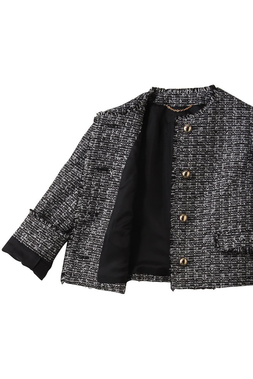 【アルアバイル/allureville】のツィードノーカラージャケット 人気、トレンドファッション・服の通販 founy(ファニー) 　ファッション　Fashion　レディースファッション　Fashion for Women　アウター　Coat / Outerwear Collection　レディースジャケット・軽アウター　Jackets　ノーカラージャケット / シンプル上品コーデ　Collarless Jackets　2026年　2026　コンパクト　Compact, Small Size　ジャケット　Jacket, Outerwear　パーティ　Party, Party Style　夏　Summer　春　Spring　S/S・春夏　SS, Spring/Summer, Warm Season　other-6|ID: prp329100004851278 ipo3291000000035576405