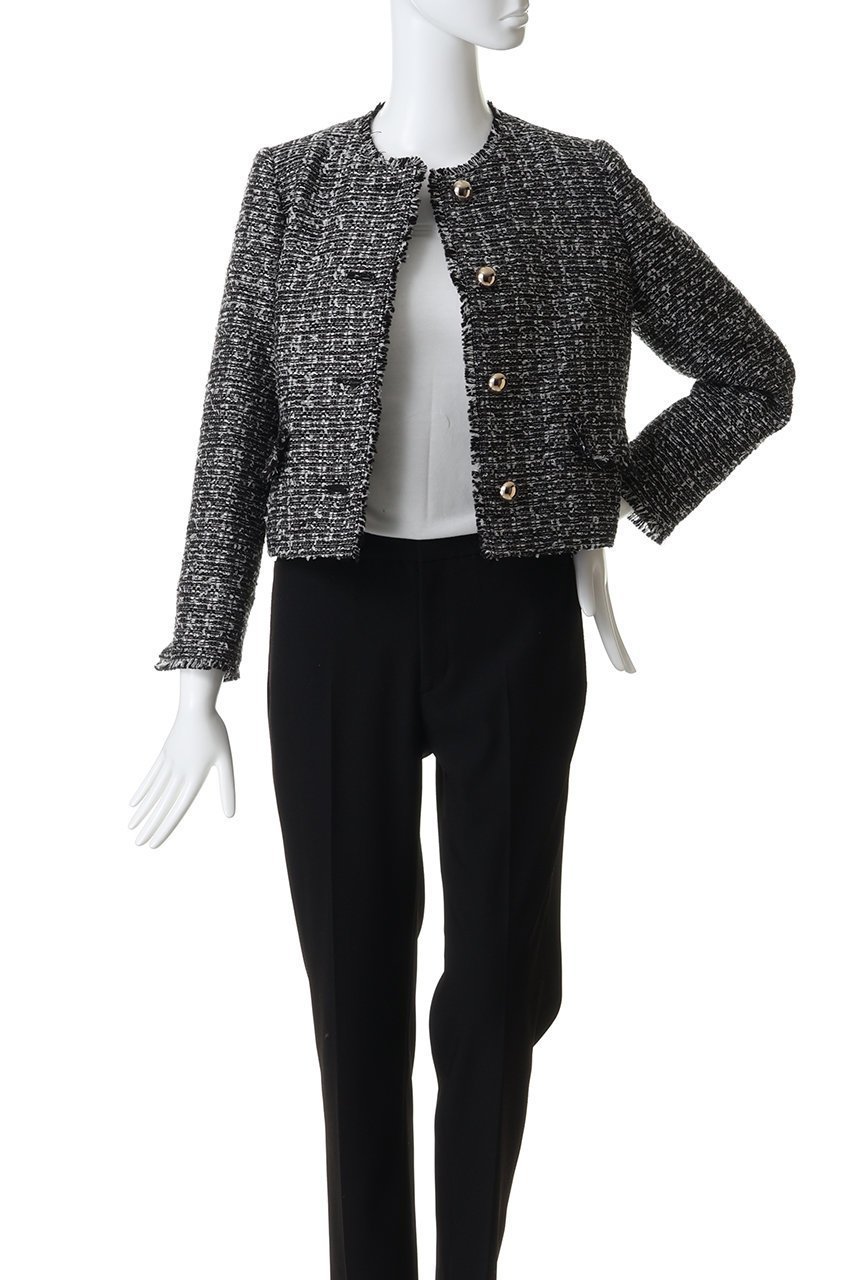 【アルアバイル/allureville】のツィードノーカラージャケット 人気、トレンドファッション・服の通販 founy(ファニー) 　ファッション　Fashion　レディースファッション　Fashion for Women　アウター　Coat / Outerwear Collection　レディースジャケット・軽アウター　Jackets　ノーカラージャケット / シンプル上品コーデ　Collarless Jackets　2026年　2026　コンパクト　Compact, Small Size　ジャケット　Jacket, Outerwear　パーティ　Party, Party Style　夏　Summer　春　Spring　S/S・春夏　SS, Spring/Summer, Warm Season　other-7|ID: prp329100004851278 ipo3291000000035576407