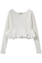 【クラネ/CLANE】のW BALLOON SHORT KNIT TOPS ニット/セーター WHITE|ID: prp329100004851279 ipo3291000000036163598