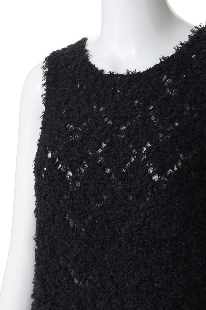 【ミズイロ インド/mizuiro ind】のpatterned vest ベスト 大人の最旬トレンドファッション＆コーディネート founy(ファウニー) 　ファッション　Fashion　レディースファッション　Fashion for Women　トップス・カットソー　Cut & Sew Tops　ニット　Knit Tops & Sweaters　ベスト&ジレ / 重ね着スタイル　Vests & Gilets　カジュアルプルオーバー・ニットトップス　Pullovers & Knit Tops / Casual Pullovers　シアー　Sheer, See-Through　フリンジ　Fringe, Tassel　ベスト　Vest, Waistcoat　other-5|ID: prp329100004851280 ipo3291000000036846248