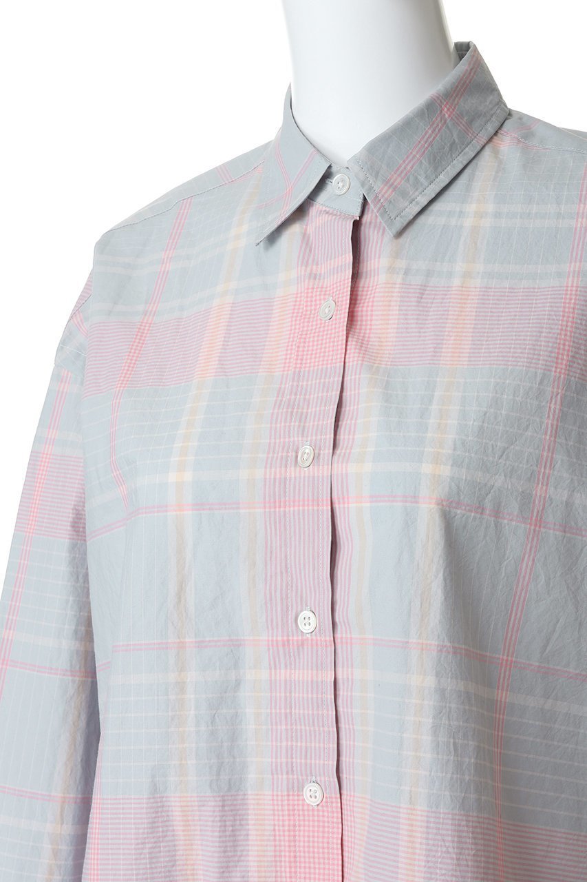 【エリオポール/heliopole】のthe EDITOR シャツ(PALE PLAID) 人気、トレンドファッション・服の通販 founy(ファニー) ファッション Fashion レディースファッション Fashion for Women トップス・カットソー Cut & Sew Tops シャツ・ブラウス・オフィスカジュアル Elegant Blouses & Button-Ups シンプル Simple, Minimal スウェット / スエット Sweatshirt, Sweatwear スリーブ Sleeve, Long Sleeve / Short Sleeve チェック Check, Plaid, Tartan ロング Long, Long-Length 人気 Popular, Best Seller 夏 Summer 定番 Standard, Basic Item 春 Spring S/S・春夏 SS, Spring/Summer, Warm Season other-5|ID: prp329100004851282 ipo3291000000036423382