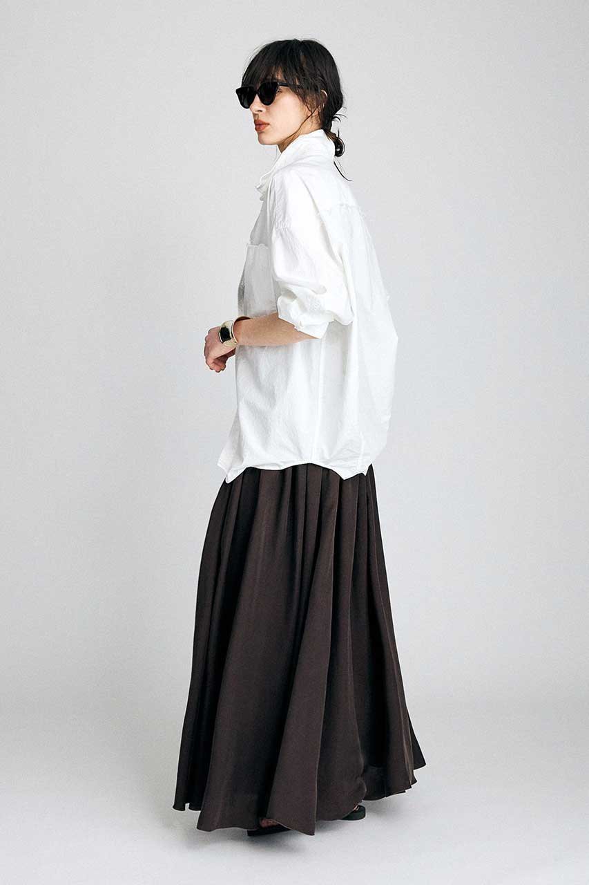 【ブリル/BRILL】のコンビギャザーワンピース 人気、トレンドファッション・服の通販 founy(ファニー) 　ファッション　Fashion　レディースファッション　Fashion for Women　ワンピース　Dresses　チュニック　Tunic Tops & Dresses　2026年　2026　キュプラ　Cupro, Eco Fabric　ギャザー　Gathered, Ruffled　チュニック　Tunic, Long Top　ロング　Long, Long-Length　夏　Summer　春　Spring　S/S・春夏　SS, Spring/Summer, Warm Season　other-3|ID: prp329100004851296 ipo3291000000035576625