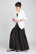 【ブリル/BRILL】のコンビギャザーワンピース ブラウン|ID: prp329100004851296 ipo3291000000036163699