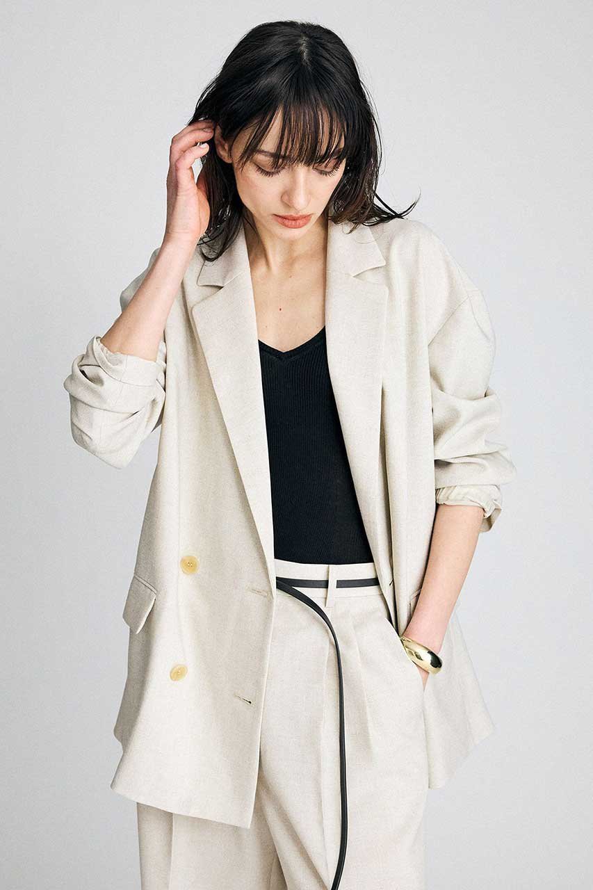 【ブリル/BRILL】のスラブオックスダブルジャケット 人気、トレンドファッション・服の通販 founy(ファニー) 　ファッション　Fashion　レディースファッション　Fashion for Women　アウター　Coat / Outerwear Collection　レディースジャケット・軽アウター　Jackets　オックス　Oxford Fabric　ジャケット　Jacket, Outerwear　新作・新入荷　New Arrivals / New In　other-2|ID: prp329100004851297 ipo3291000000036163711