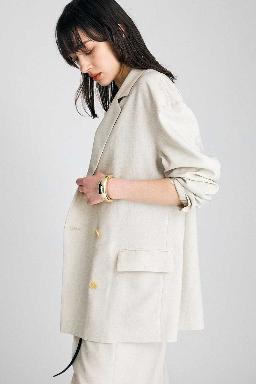 【ブリル/BRILL】のスラブオックスダブルジャケット 人気、トレンドファッション・服の通販 founy(ファニー) 　ファッション　Fashion　レディースファッション　Fashion for Women　アウター　Coat / Outerwear Collection　レディースジャケット・軽アウター　Jackets　オックス　Oxford Fabric　ジャケット　Jacket, Outerwear　新作・新入荷　New Arrivals / New In　other-5|ID: prp329100004851297 ipo3291000000036163717