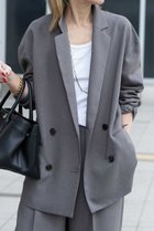 【ブリル/BRILL】のスラブオックスダブルジャケット 人気、トレンドファッション・服の通販 founy(ファニー) ファッション Fashion レディースファッション Fashion for Women アウター Coat / Outerwear Collection レディースジャケット・軽アウター Jackets オックス Oxford Fabric ジャケット Jacket, Outerwear 新作・新入荷 New Arrivals / New In thumbnail チャコールグレー|ID: prp329100004851297 ipo3291000000036377511