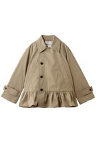 【デパリエ/DEPAREILLE】のギャバジンペプラムショートコート ベージュ|ID: prp329100004851302 ipo3291000000035576698