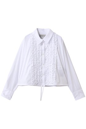 【デパリエ/DEPAREILLE】 コットンタイプライターフリルシャツ人気、トレンドファッション・服の通販 founy(ファニー) ファッション Fashion レディースファッション Fashion for Women トップス・カットソー Cut & Sew Tops シャツ・ブラウス・オフィスカジュアル Elegant Blouses & Button-Ups 2026年 2026 スリーブ Sleeve, Long Sleeve / Short Sleeve タイプライター Typewriter Fabric, Crisp Cotton デニム Denim, Jeans Material フリル Frill, Ruffle フレア Flare, Flared フロント Front, Front Design ロング Long, Long-Length 夏 Summer 春 Spring S/S・春夏 SS, Spring/Summer, Warm Season |ID:prp329100004851305