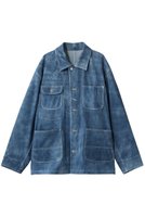 【セブン バイ セブン/SEVEN BY SEVEN / MEN】の【MEN】レザー カバーオール ジャケット 人気、トレンドファッション・服の通販 founy(ファニー) ファッション Fashion メンズファッション Fashion for Men 2026年 2026 ジャケット Jacket, Outerwear デニム Denim, Jeans Material ポケット Pocket, Pocket Detail エレガント 上品 Elegant 夏 Summer 春 Spring S/S・春夏 SS, Spring/Summer, Warm Season |ID:prp329100004851308