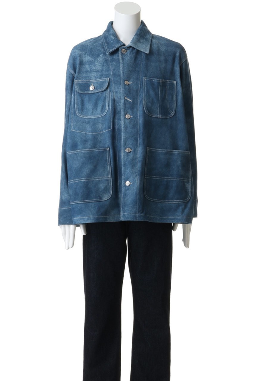 【セブン バイ セブン/SEVEN BY SEVEN / MEN】の【MEN】レザー カバーオール ジャケット 人気、トレンドファッション・服の通販 founy(ファニー) 　ファッション　Fashion　メンズファッション　Fashion for Men　ジャケット　Jacket, Outerwear　デニム　Denim, Jeans Material　ポケット　Pocket, Pocket Detail　エレガント 上品　Elegant　新作・新入荷　New Arrivals / New In　other-2|ID: prp329100004851308 ipo3291000000036163816