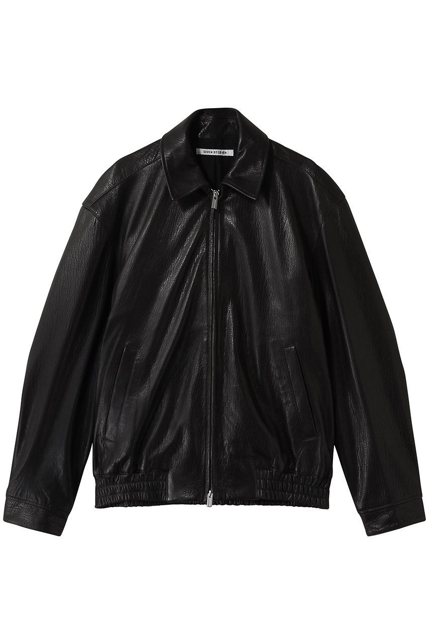 【セブン バイ セブン/SEVEN BY SEVEN / MEN】の【MEN】LEATHER ZIP UPブルゾン 人気、トレンドファッション・服の通販 founy(ファニー) 　ファッション　Fashion　メンズファッション　Fashion for Men　2026年　2026　シンプル　Simple, Minimal　ジップアップ　Zip-Up, Full Zip　ジャケット　Jacket, Outerwear　ドレープ　Drape, Draping Fabric　ブルゾン　Blouson, Bomber Jacket　エレガント 上品　Elegant　夏　Summer　春　Spring　S/S・春夏　SS, Spring/Summer, Warm Season　 other-1|ID: prp329100004851309 ipo3291000000035576786