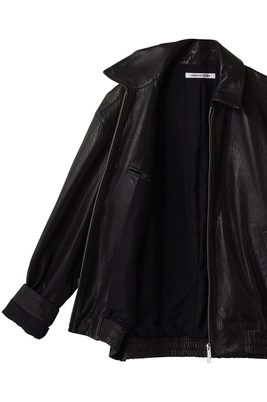 【セブン バイ セブン/SEVEN BY SEVEN / MEN】の【MEN】LEATHER ZIP UPブルゾン 人気、トレンドファッション・服の通販 founy(ファニー) 　ファッション　Fashion　メンズファッション　Fashion for Men　2026年　2026　シンプル　Simple, Minimal　ジップアップ　Zip-Up, Full Zip　ジャケット　Jacket, Outerwear　ドレープ　Drape, Draping Fabric　ブルゾン　Blouson, Bomber Jacket　エレガント 上品　Elegant　夏　Summer　春　Spring　S/S・春夏　SS, Spring/Summer, Warm Season　other-6|ID: prp329100004851309 ipo3291000000035576792