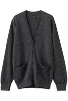 【バトナー/BATONER / MEN】の【MEN】ウォッシュドハイカウントリネン Vネック カーディガン チャコール|ID: prp329100004851311 ipo3291000000035809220
