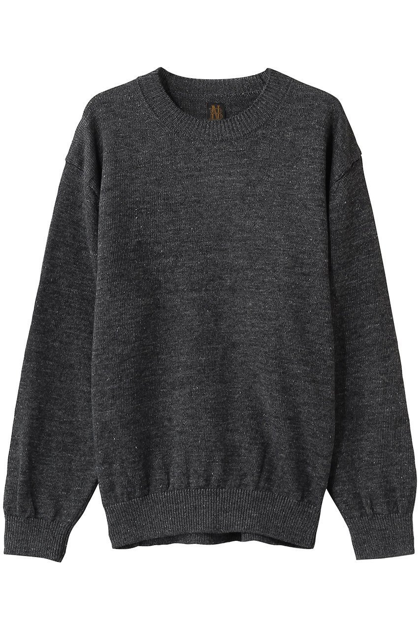 【バトナー/BATONER / MEN】の【MEN】ウォッシュドハイカウントリネン クルーネックニットプルオーバー インテリア・キッズ・メンズ・レディースファッション・服の通販 founy(ファニー) 　ファッション　Fashion　メンズファッション　Fashion for Men　トップス・カットソー　Cut & Sew Tops　ニット・セーター / 定番トップス　Knit Tops & Sweaters　2026年　2026　なめらか　Smooth, Silky Texture　シンプル　Simple, Minimal　フランス　France, French　リネン　Linen, Linen Fabric　夏　Summer　春　Spring　S/S・春夏　SS, Spring/Summer, Warm Season　チャコール|ID: prp329100004851312 ipo3291000000035576822