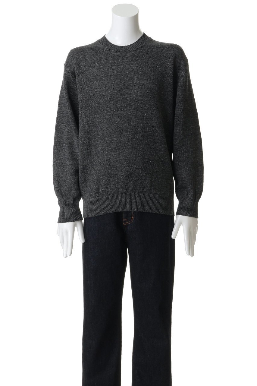 【バトナー/BATONER / MEN】の【MEN】ウォッシュドハイカウントリネン クルーネックニットプルオーバー 人気、トレンドファッション・服の通販 founy(ファニー) 　ファッション　Fashion　メンズファッション　Fashion for Men　トップス・カットソー　Cut & Sew Tops　ニット・セーター / 定番トップス　Knit Tops & Sweaters　2026年　2026　なめらか　Smooth, Silky Texture　シンプル　Simple, Minimal　フランス　France, French　リネン　Linen, Linen Fabric　夏　Summer　春　Spring　S/S・春夏　SS, Spring/Summer, Warm Season　other-2|ID: prp329100004851312 ipo3291000000035589321