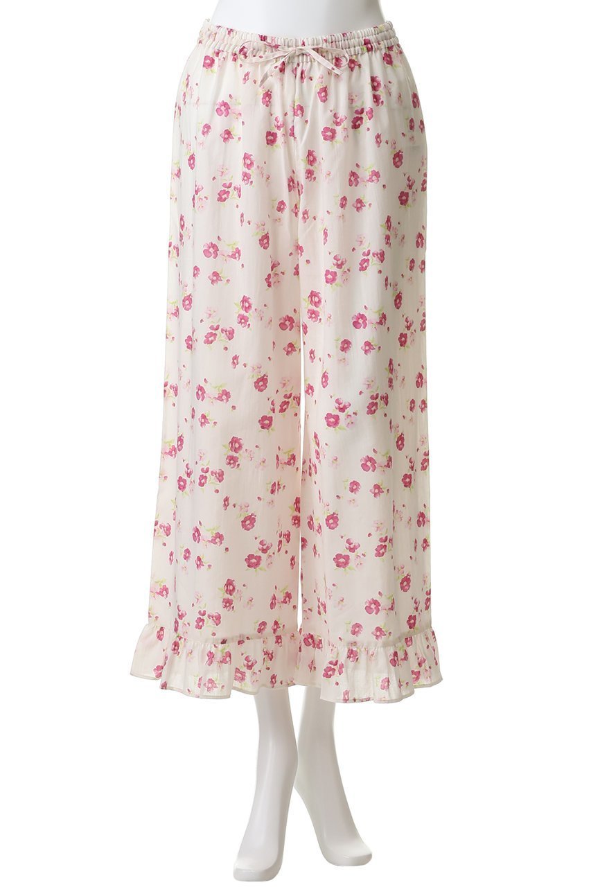 【ナナデコール/nanadecor】のフレンチローズフリルパンツ 人気、トレンドファッション・服の通販 founy(ファニー) 　ファッション　Fashion　レディースファッション　Fashion for Women　パンツ　Pants & Trousers　お家時間・ステイホーム　Stay Home / At Home　パジャマ　Pajamas, Sleepwear　フリル　Frill, Ruffle　フレンチ　French, French Style　リラックス　Relax, Relaxed Fit　ローズ　Rose, Rose Motif　新作・新入荷　New Arrivals / New In　other-2|ID: prp329100004851338 ipo3291000000035584886