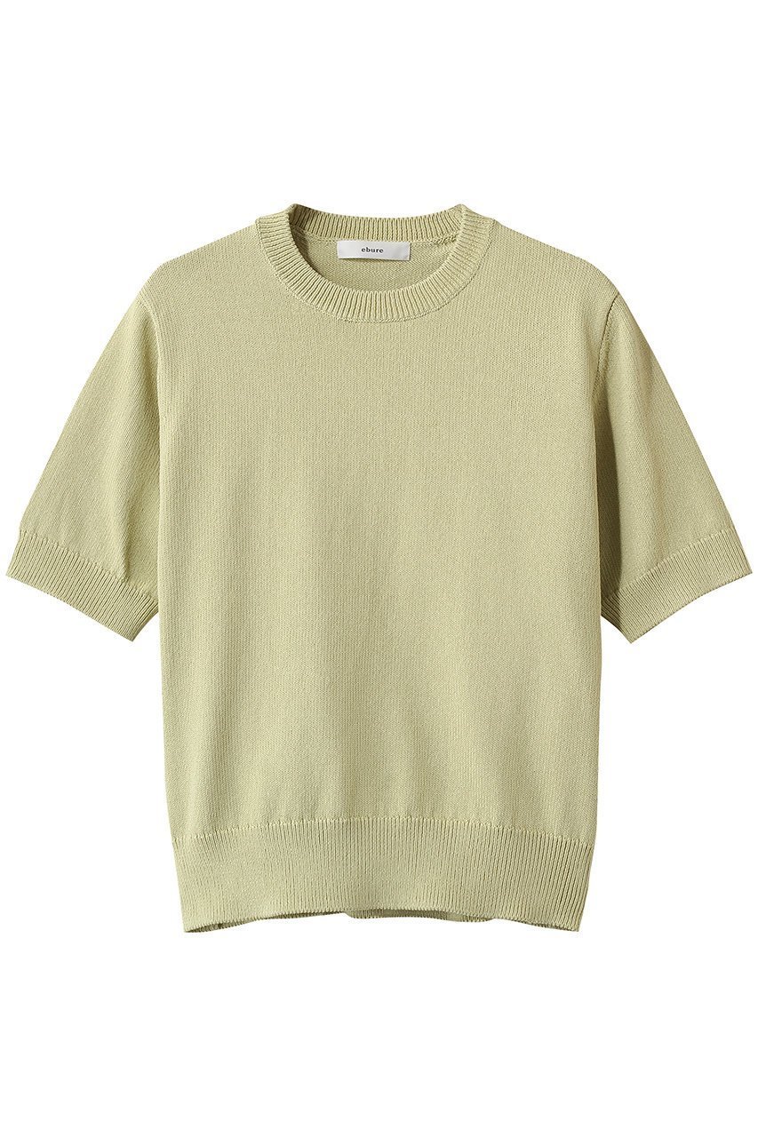 【エブール/ebure】の【2/13 0:00販売開始】ソフトコットンコード ハーフスリーブニットプルオーバー 人気、トレンドファッション・服の通販 founy(ファニー) 　ファッション　Fashion　レディースファッション　Fashion for Women　トップス・カットソー　Cut & Sew Tops　ニット　Knit Tops & Sweaters　カジュアルプルオーバー・ニットトップス　Pullovers & Knit Tops / Casual Pullovers　2026年　2026　ギャザー　Gathered, Ruffled　コンパクト　Compact, Small Size　トレンド　Trend, Trending Now　ドローストリング　Drawstring, Pull Cord　バランス　Balance, Style Balance　ボトム　Bottoms, Lower Wear　半袖　Short Sleeve, Half Sleeve　吸水　Absorbent, Quick-Dry　夏　Summer　春　Spring　S/S・春夏　SS, Spring/Summer, Warm Season　 other-1|ID: prp329100004851833 ipo3291000000035609388