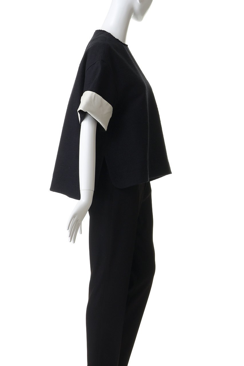 【エブール/ebure】のブークレツイード Tブラウス 人気、トレンドファッション・服の通販 founy(ファニー) ファッション Fashion レディースファッション Fashion for Women トップス・カットソー Cut & Sew Tops シャツ・ブラウス・オフィスカジュアル Elegant Blouses & Button-Ups ショート Short, Short Length ジャカード/ジャガード Jacquard, Woven Pattern スリット Slit, Slit Detail スリーブ Sleeve, Long Sleeve / Short Sleeve セットアップ Set-Up, Coordinated Outfit ツイード Twill, Twill Weave デニム Denim, Jeans Material エレガント 上品 Elegant other-3|ID: prp329100004851837 ipo3291000000036420894