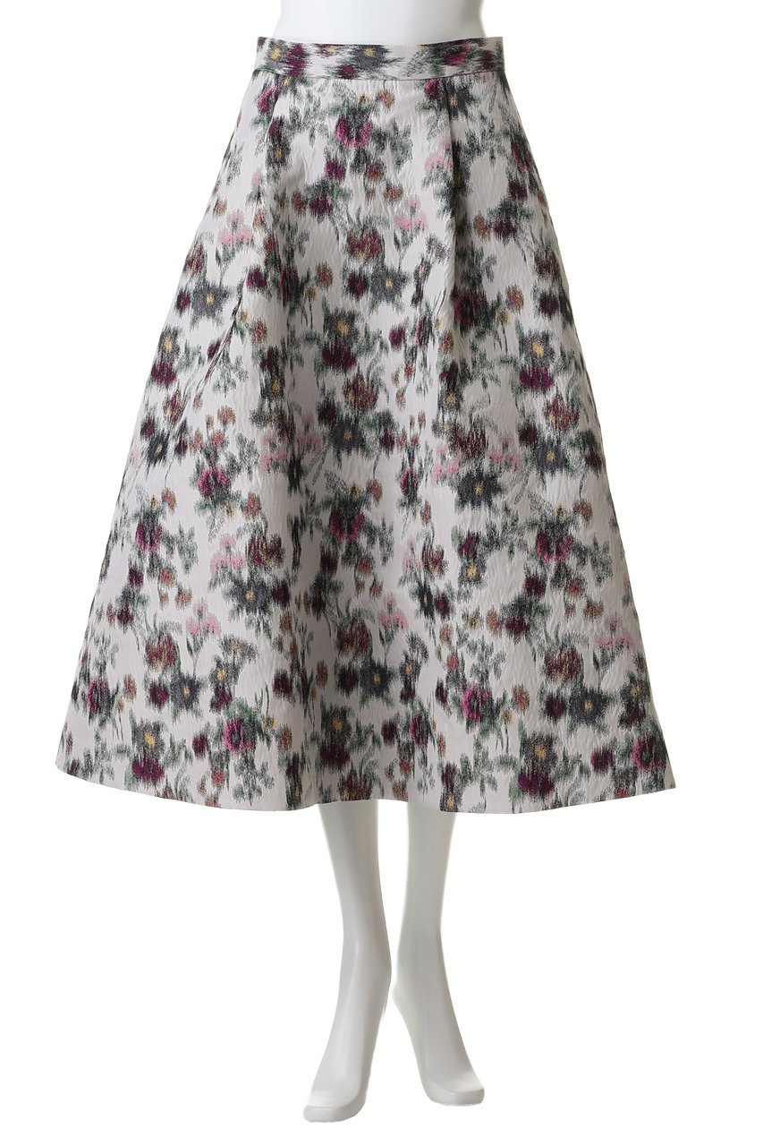 【エブール/ebure】のフェードフラワージャカード トラペーズスカート 人気、トレンドファッション・服の通販 founy(ファニー) 　ファッション　Fashion　レディースファッション　Fashion for Women　スカート　Skirts　2026年　2026　ジャカード／ジャガード　Jacquard, Woven Pattern　プリーツ　Pleats, Pleated　夏　Summer　春　Spring　S/S・春夏　SS, Spring/Summer, Warm Season　other-2|ID: prp329100004851842 ipo3291000000035609462