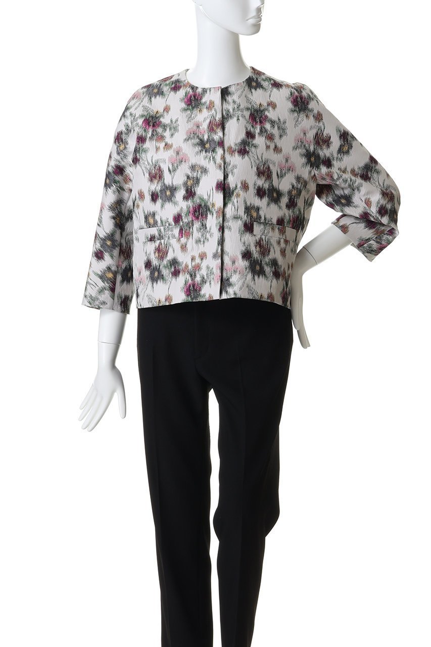 【エブール/ebure】のフェードフラワージャカード ノーカラージャケット 人気、トレンドファッション・服の通販 founy(ファニー) ファッション Fashion レディースファッション Fashion for Women アウター Coat / Outerwear Collection レディースジャケット・軽アウター Jackets ノーカラージャケット / シンプル上品コーデ Collarless Jackets 2026年 2026 ジャカード/ジャガード Jacquard, Woven Pattern ジャケット Jacket, Outerwear デニム Denim, Jeans Material 夏 Summer 春 Spring S/S・春夏 SS, Spring/Summer, Warm Season other-2|ID: prp329100004851843 ipo3291000000036092744