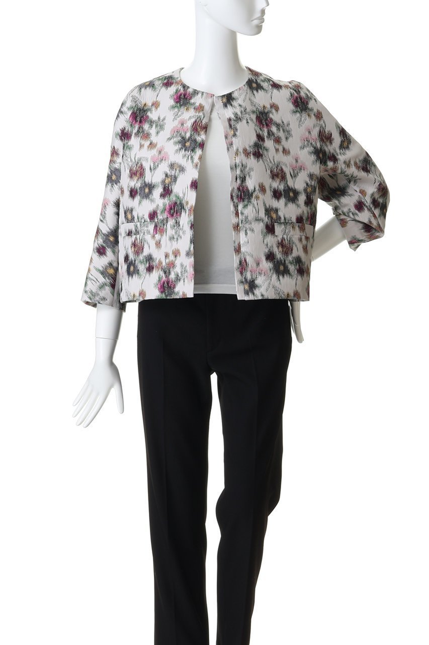 【エブール/ebure】のフェードフラワージャカード ノーカラージャケット 人気、トレンドファッション・服の通販 founy(ファニー) ファッション Fashion レディースファッション Fashion for Women アウター Coat / Outerwear Collection レディースジャケット・軽アウター Jackets ノーカラージャケット / シンプル上品コーデ Collarless Jackets 2026年 2026 ジャカード/ジャガード Jacquard, Woven Pattern ジャケット Jacket, Outerwear デニム Denim, Jeans Material 夏 Summer 春 Spring S/S・春夏 SS, Spring/Summer, Warm Season other-7|ID: prp329100004851843 ipo3291000000036092749