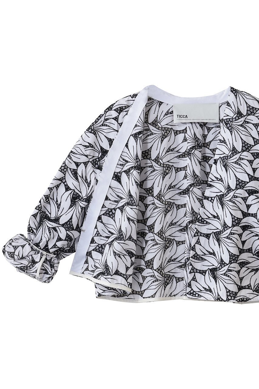 【ティッカ/TICCA】のフラワーレースジャケット 人気、トレンドファッション・服の通販 founy(ファニー) 　ファッション　Fashion　レディースファッション　Fashion for Women　アウター　Coat / Outerwear Collection　レディースジャケット・軽アウター　Jackets　2026年　2026　ショート　Short, Short Length　ジャケット　Jacket, Outerwear　スリーブ　Sleeve, Long Sleeve / Short Sleeve　バランス　Balance, Style Balance　フラワー　Flower, Floral　ボトム　Bottoms, Lower Wear　モダン　Modern, Contemporary　レース　Lace, Lace Fabric　再入荷　Restock / Back in Stock　夏　Summer　春　Spring　S/S・春夏　SS, Spring/Summer, Warm Season　other-6|ID: prp329100004851850 ipo3291000000035609568
