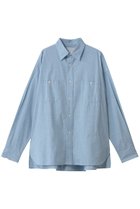 【ティッカ/TICCA】の【UNISEX】ニアデニムWポケットスクエアビッグシャツ 人気、トレンドファッション・服の通販 founy(ファニー) ファッション Fashion レディースファッション Fashion for Women トップス・カットソー Cut & Sew Tops シャツ・ブラウス・オフィスカジュアル Elegant Blouses & Button-Ups 2026年 2026 ユニセックス Unisex, Genderless スリット Slit, Slit Detail スリーブ Sleeve, Long Sleeve / Short Sleeve ダブル Double, Double-Breasted デニム Denim, Jeans Material ポケット Pocket, Pocket Detail ロング Long, Long-Length 夏 Summer 春 Spring S/S・春夏 SS, Spring/Summer, Warm Season thumbnail ライトブルー|ID: prp329100004851854 ipo3291000000035609607