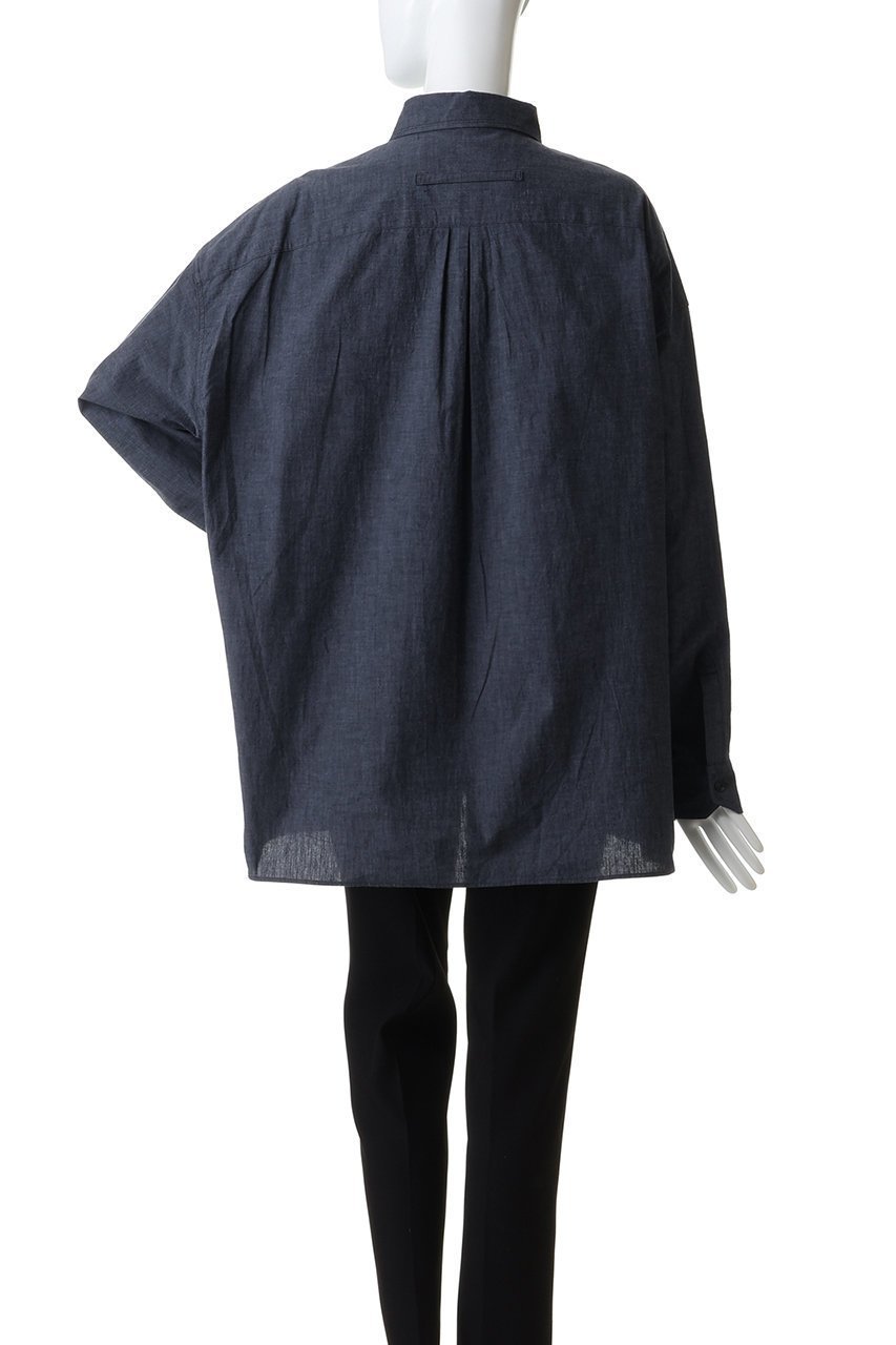 【ティッカ/TICCA】の【UNISEX】ニアデニムWポケットスクエアビッグシャツ 人気、トレンドファッション・服の通販 founy(ファニー) 　ファッション　Fashion　レディースファッション　Fashion for Women　トップス・カットソー　Cut & Sew Tops　シャツ・ブラウス・オフィスカジュアル　Elegant Blouses & Button-Ups　2026年　2026　ユニセックス　Unisex, Genderless　スリット　Slit, Slit Detail　スリーブ　Sleeve, Long Sleeve / Short Sleeve　ダブル　Double, Double-Breasted　デニム　Denim, Jeans Material　ポケット　Pocket, Pocket Detail　ロング　Long, Long-Length　夏　Summer　春　Spring　S/S・春夏　SS, Spring/Summer, Warm Season　other-4|ID: prp329100004851854 ipo3291000000035609611