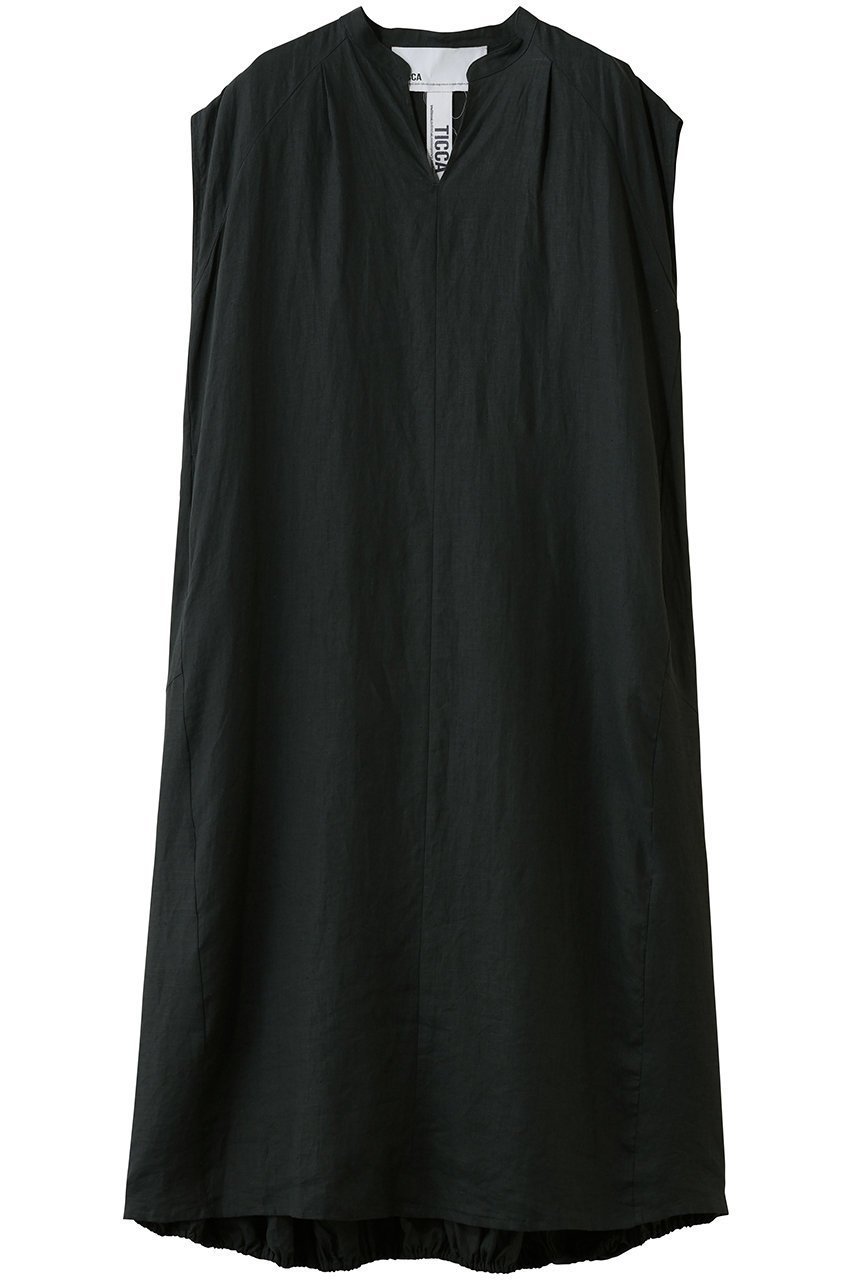 【ティッカ/TICCA】のリネンフレンチスリーブバルーンドレス インテリア・キッズ・メンズ・レディースファッション・服の通販 founy(ファニー) 　ファッション　Fashion　レディースファッション　Fashion for Women　ワンピース　Dresses　フォーマル・パーティードレス・結婚式用ドレス　Elegant & Casual Dresses　チュニック　Tunic Tops & Dresses　2026年　2026　サマー　Summer, Summer Style　シューズ　Shoes, Footwear　スリーブ　Sleeve, Long Sleeve / Short Sleeve　チュニック　Tunic, Long Top　デコルテ　Décolleté, Neckline　ドレス　Dress, One-Piece　バルーン　Balloon, Balloon Silhouette　フェミニン　Feminine, Girly　フレンチ　French, French Style　リネン　Linen, Linen Fabric　ロング　Long, Long-Length　夏　Summer　春　Spring　S/S・春夏　SS, Spring/Summer, Warm Season　カーキ|ID: prp329100004851859 ipo3291000000035609653