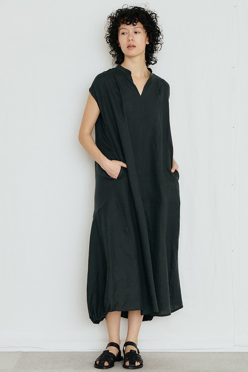 【ティッカ/TICCA】のリネンフレンチスリーブバルーンドレス 人気、トレンドファッション・服の通販 founy(ファニー) 　ファッション　Fashion　レディースファッション　Fashion for Women　ワンピース　Dresses　フォーマル・パーティードレス・結婚式用ドレス　Elegant & Casual Dresses　チュニック　Tunic Tops & Dresses　2026年　2026　サマー　Summer, Summer Style　シューズ　Shoes, Footwear　スリーブ　Sleeve, Long Sleeve / Short Sleeve　チュニック　Tunic, Long Top　デコルテ　Décolleté, Neckline　ドレス　Dress, One-Piece　バルーン　Balloon, Balloon Silhouette　フェミニン　Feminine, Girly　フレンチ　French, French Style　リネン　Linen, Linen Fabric　ロング　Long, Long-Length　夏　Summer　春　Spring　S/S・春夏　SS, Spring/Summer, Warm Season　other-6|ID: prp329100004851859 ipo3291000000035609659