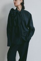 【エトレトウキョウ/ETRE TOKYO】の【SANTE】ボウタイリボンシャツ 人気、トレンドファッション・服の通販 founy(ファニー) ファッション Fashion レディースファッション Fashion for Women トップス・カットソー Cut & Sew Tops シャツ・ブラウス・オフィスカジュアル Elegant Blouses & Button-Ups 2026年 2026 なめらか Smooth, Silky Texture オケージョン Occasion Wear カフス Cuff Design シルク Silk, 100% Silk ジャケット Jacket, Outerwear スリーブ Sleeve, Long Sleeve / Short Sleeve セットアップ Set-Up, Coordinated Outfit セレモニー Ceremony ダブル Double, Double-Breasted フォーマル Formal, Dressy リボン Ribbon, Bow ループ Loop, Loop Knit ロング Long, Long-Length エレガント 上品 Elegant 夏 Summer 春 Spring S/S・春夏 SS, Spring/Summer, Warm Season thumbnail ネイビー|ID: prp329100004851881 ipo3291000000035609868