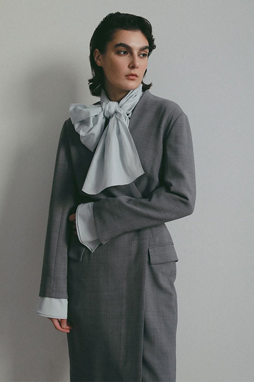 【エトレトウキョウ/ETRE TOKYO】の【SANTE】ボウタイリボンシャツ 人気、トレンドファッション・服の通販 founy(ファニー) 　ファッション　Fashion　レディースファッション　Fashion for Women　トップス・カットソー　Cut & Sew Tops　シャツ・ブラウス・オフィスカジュアル　Elegant Blouses & Button-Ups　2026年　2026　なめらか　Smooth, Silky Texture　オケージョン　Occasion Wear　カフス　Cuff Design　シルク　Silk, 100% Silk　ジャケット　Jacket, Outerwear　スリーブ　Sleeve, Long Sleeve / Short Sleeve　セットアップ　Set-Up, Coordinated Outfit　セレモニー　Ceremony　ダブル　Double, Double-Breasted　フォーマル　Formal, Dressy　リボン　Ribbon, Bow　ループ　Loop, Loop Knit　ロング　Long, Long-Length　エレガント 上品　Elegant　夏　Summer　春　Spring　S/S・春夏　SS, Spring/Summer, Warm Season　other-4|ID: prp329100004851881 ipo3291000000035609872